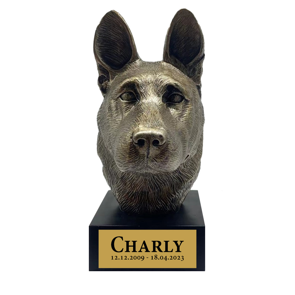 Bronze Hund Statue 19 "Deutscher Schäferhund"